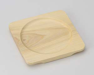 【まとめ買い10個セット品】和食器 ワ417-248 白木正角木台Eφ160【キャンセル/返品不可】