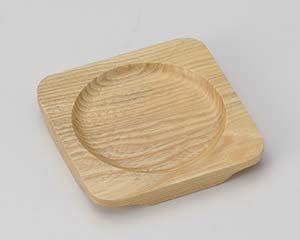 【まとめ買い10個セット品】和食器 ワ417-288 白木正角木台Aφ100【キャンセル/返品不可】