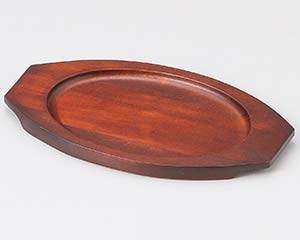 【まとめ買い10個セット品】和食器 ワ417-328 木受台楕円型(小)C-11B【キャンセル/返品不可】