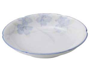 【まとめ買い10個セット品】和食器 オ443-408 花のささやき 花型5.0皿【キャンセル/返品不可】