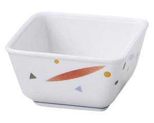 【まとめ買い10個セット品】和食器 オ478-218 はなやぎ 3.6角小鉢【キャンセル/返品不可】