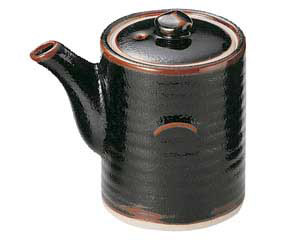 【まとめ買い10個セット品】和食器 ツ437-048 ゆず天目 4号ダシ入【キャンセル/返品不可】