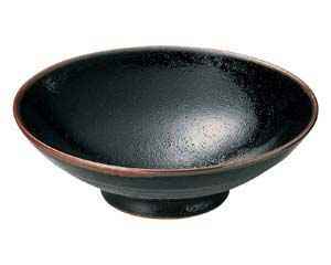 【まとめ買い10個セット品】和食器 ア439-168 柚子天目 8.0盛鉢【キャンセル/返品不可】