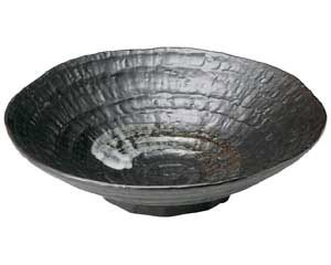 和食器 ト441-198 鉄結晶 ロクベ8.5浅鉢【卸問屋名調 おしゃれ 食器 テーブルウェア 業務用 居酒屋 レストラン 喫茶店 ホテル 家庭用】