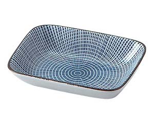 【まとめ買い10個セット品】和食器 ラ426-208 千段十草 角千代口【キャンセル/返品不可】