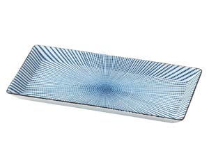 【まとめ買い10個セット品】和食器 ラ426-248 千段十草 角皿(大)【キャンセル/返品不可】