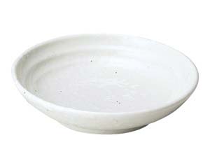 【まとめ買い10個セット品】和食器 ミ485-108 ゆらり粉引き 3.3寸深皿【キャンセル/返品不可】