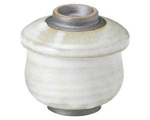 【まとめ買い10個セット品】和食器 ミ470-698 唐津うのふ 瓢形むし碗【キャンセル/返品不可】