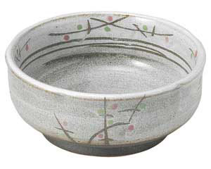 【まとめ買い10個セット品】和食器 ミ461-258 あけぼの(土物) 梅形4.5小鉢【キャンセル/返品不可】