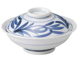 【まとめ買い10個セット品】和食器 ユ103-168 古染唐草蓋向【キャンセル/返品不可】