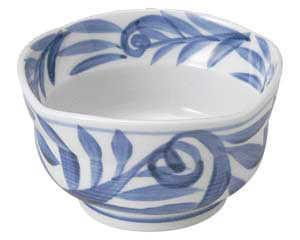 【まとめ買い10個セット品】和食器 ユ070-378 古染唐草3.5丼【キャンセル/返品不可】