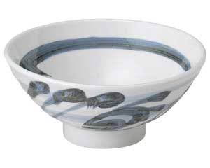 【まとめ買い10個セット品】和食器 ユ481-668 砥部風唐草 茶漬碗【キャンセル/返品不可】