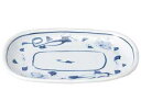 【まとめ買い10個セット品】和食器 ト481-108 手描花唐草 玉渕8.0小判皿【キャンセル/返品不可】(3)