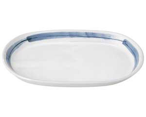 【まとめ買い10個セット品】和食器 ツ463-298 白河志野 小判皿【キャンセル/返品不可】