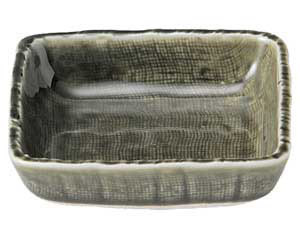 【まとめ買い10個セット品】和食器 ロ469-118 総織部 角小鉢【キャンセル/返品不可】