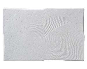 タ501-068 新玄グレー粉引長角皿大【卸問屋名調 おしゃれ 食器 テーブルウェア 業務用 居酒屋 レストラン 喫茶店 ホテル 家庭用】