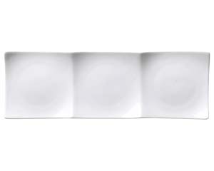 【まとめ買い10個セット品】 キ512-218 白磁三品浅口プレート(大)【キャンセル/返品不可】