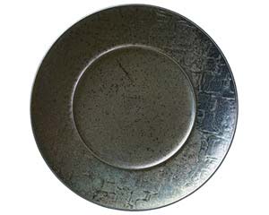 【まとめ買い10個セット品】 キ504-058 黒彩28cmプレート【キャンセル/返品不可】