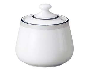 ヤ572-088 サークル シュガーポット【卸問屋名調 おしゃれ 食器 テーブルウェア 業務用 居酒屋 レストラン 喫茶店 ホテル 家庭用】