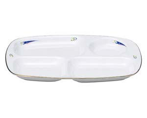 ヤ572-738 ブルーウェーブ ランチ皿(大)【卸問屋名調 おしゃれ 食器 テーブルウェア 業務用 居酒屋 レストラン 喫茶店 ホテル 家庭用】