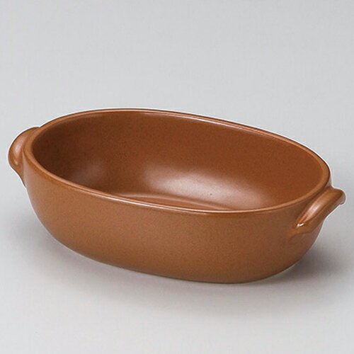 【まとめ買い10個セット品】 ス604-098 マロンオーバルグラタン小【キャンセル/返品不可】