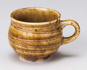 【まとめ買い10個セット品】 イ619-268 厚口コーヒーマグ薄茶渦【キャンセル/返品不可】