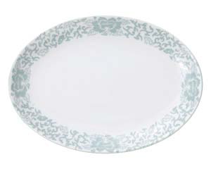 ホ656-058 ヒスイぼたん 9インチメタプラター【卸問屋名調 おしゃれ 食器 テーブルウェア 業務用 居酒..