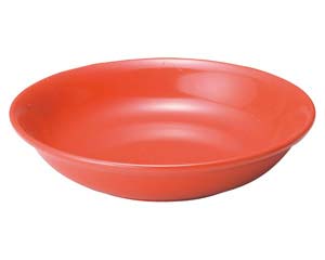 【まとめ買い10個セット品】 カ655-338 アジアン(黒・赤) 赤14cm深皿【キャンセル/返品不可】