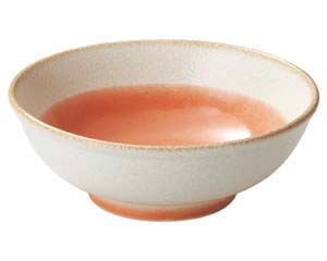 【まとめ買い10個セット品】 ミ668-168 釉彩(若草・ピンク) ピンク玉渕7.0丼【キャンセル/返品不可】