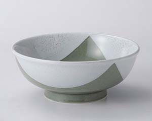 【まとめ買い10個セット品】 ホ672-278 よもぎ三角紋6.5玉丼【キャンセル/返品不可】