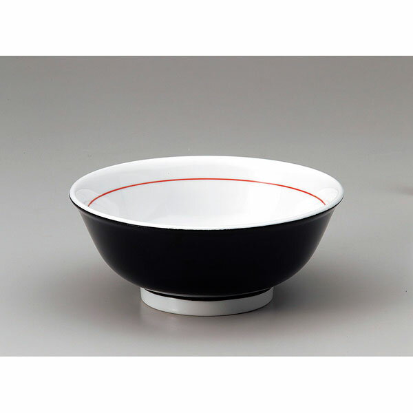 【まとめ買い10個セット品】 ミ679-188 黒巻反7.0高台丼【キャンセル/返品不可】