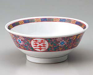 【まとめ買い10個セット品】 ト677-058 紫彩唐草高台6.5丼【キャンセル/返品不可】