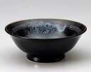 【まとめ買い10個セット品】 ホ678-208 黒水晶白竜7.0反高台丼【キャンセル/返品不可】