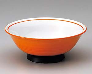 【まとめ買い10個セット品】 ホ677-068 染付朱巻7.0反高台丼(イングレ)【キャンセル/返品不可】