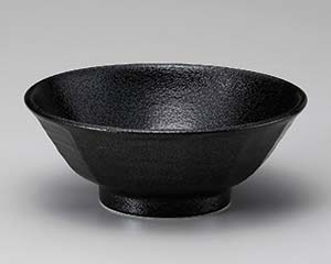 【まとめ買い10個セット品】 ヤ683-078 黒耀高台7.0けずり丼【キャンセル/返品不可】