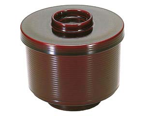 エ689-128 [TA]千筋小吸椀 溜内朱[洗]【卸問屋名調 おしゃれ 食器 テーブルウェア 業務用 居酒屋 レス..