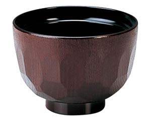 【まとめ買い10個セット品】 ヌ692-028 [A]3.2寸亀甲汁椀 溜内黒【キャンセル/返品不可】