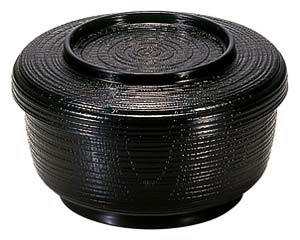 【まとめ買い10個セット品】 エ694-198 [TA](小)割子飯器 黒[洗]【キャンセル/返品不可】