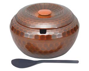 【まとめ買い10個セット品】 エ697-078 [A]亀甲飯器 栃内黒塗 3人用平付【キャンセル/返品不可】