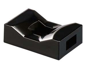 【まとめ買い10個セット品】 ヌ731-248 [A]ブリッジ箸止兼用箸置 黒【キャンセル/返品不可】