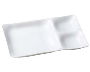 【まとめ買い10個セット品】 エ716-058 [A]ツーコンビプレート 陶磁器調白[S・H塗]【キャンセル/返品不可】