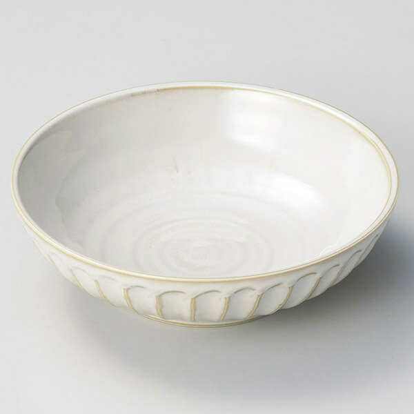 【まとめ買い10個セット品】和食器 ア052-278 窯変粉引き削ぎ15cm鉢