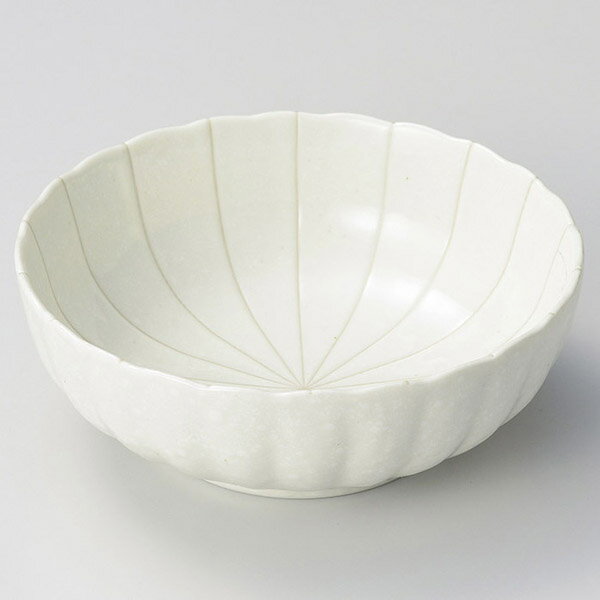 和食器 キ072-688 粉引十草 菊型5.5鉢【ECJ】