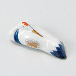 【まとめ買い10個セット品】和食器 ウ289-238 染錦鶴箸置