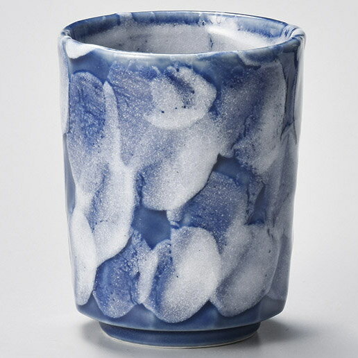 【まとめ買い10個セット品】和食器 テ375-298 青志野ダイヤ寿司湯呑