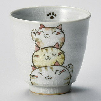 和食器 ハ379-108 猫づくし湯呑(茶)【卸問屋名調 おしゃれ 食器 テーブルウェア 業務用 居酒屋 レスト..