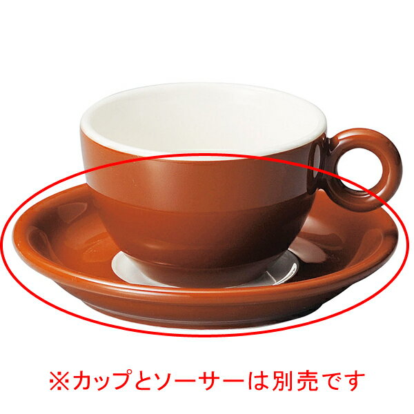 【まとめ買い10個セット品】 コ558-198 ブリオ 兼用ソーサー ブラウン【キャンセル/返品不可】
