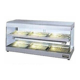 商品概要●外形寸法（mm）：W900×D300×H415●庫内寸法（mm）：W890×D240（上）・265（下）×H265●質量：28kg●電源：単相100V（50/60Hz）●消費電力：674W（遠赤外線ヒーター530W＋照明灯144W）●温度調節：可変式サーモスタット　65℃〜90℃●扉開閉方式：後面スライド強化ガラス●付属品：バット6枚・バットアミ6枚（10インチ）●棚板：2段式（固定）ホットショーケースは全面がクリアーになっているので、揚げ物のディスプレイが栄え、商品が綺麗に見えます。ホットショーケースの特徴は美味しそうに見せることで衝動買いを誘発することや、揚げ物をいつでもホカホカで美味しく食べられることです。【2018PO】●関連キーワード「業務用保温機器 業務用温蔵庫販売 フードキャビ 業務用保温器 業務用ホットキャビネット 」↓　こちらは特に人気のオススメ機種です。 ↓ 定番の大きさが嬉しい カウンター卓上設置タイプ 【FS-70】 タイジフードショーケース 保温ショーケース 幅402×奥行302×高さ516(mm) 中型店舗やサービスエリア などでの採用多数 【FS-100】 タイジフードショーケース 保温ショーケース 幅450×奥行290×高さ354(mm) 超大型店舗やサービスエリア などでの採用多数 【FS-200】 タイジフードショーケース 保温ショーケース 幅580×奥行363×高さ363(mm) お客様ホットショーケースをお探しですか？ホットショーケースは全面がクリアーになっているので、揚げ物のディスプレイが栄え、商品が綺麗に見えます。ホットショーケースの特徴は美味しそうに見せることで衝動買いを誘発することや、揚げ物をいつでもホカホカで美味しく食べられることです。 　