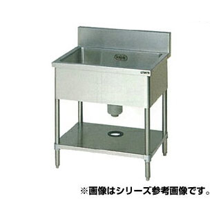マルゼン 一槽シンク BG有 W1200×D600×H800〔BS1X-126〕 【メーカー直送/後払い決済不可】【1槽シンク 簡易 流し 流し台 業務用 ステンレスシンク キッチンシンク ステンレス製】