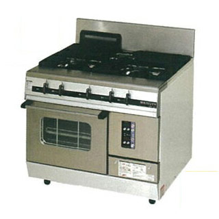 マルゼン　パワークックガスレンジ　MGRX-097F　900×750×800 LPG(プロパンガス)【 メーカー直送/後払い決済不可 】